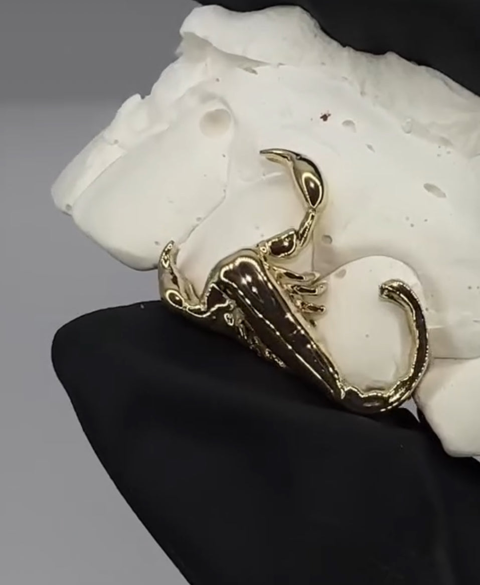 Gold Scorpion Grillz
